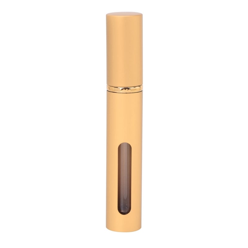 Gold Refillable Perfume Bottle Lightweight Portable Alumite Perfume Sprayer - Leakproof Travel Perfume Atomizer with Visible Level for Travel Gym Party Daily Use - Image 1