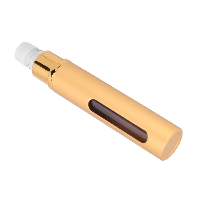 Gold Refillable Perfume Bottle Lightweight Portable Alumite Perfume Sprayer - Leakproof Travel Perfume Atomizer with Visible Level for Travel Gym Party Daily Use - Image 4