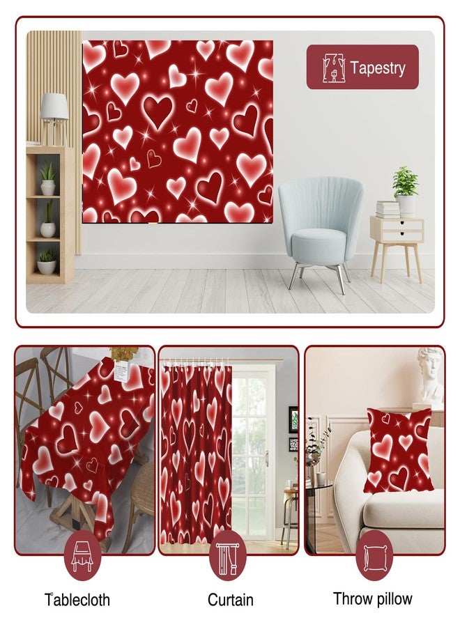 Mocsicka Early 2000s Photography Backdrop Red Heart Photo Backdrop Valentines Heart Stars Vinyl Valentines Day Party Decoration Newborn Kids Portrait Photo Props (7x5ft) - Image 4