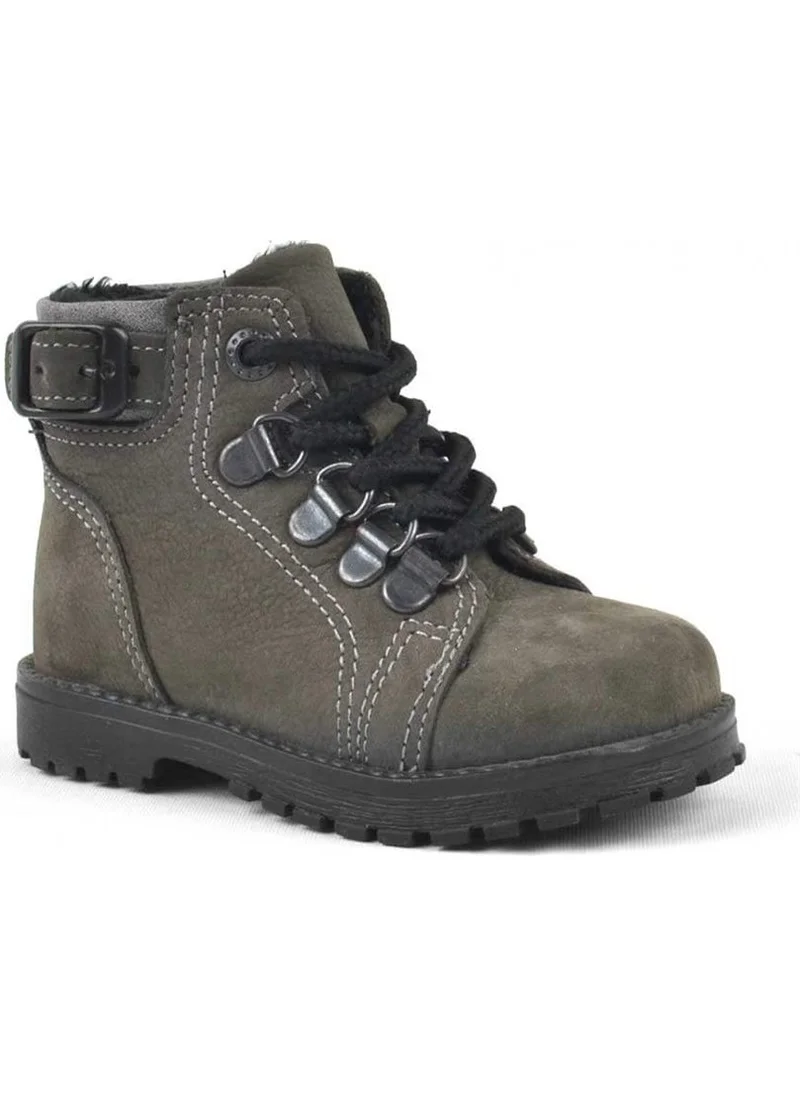 راكر plus Griffon Leather Gray Baby Boots