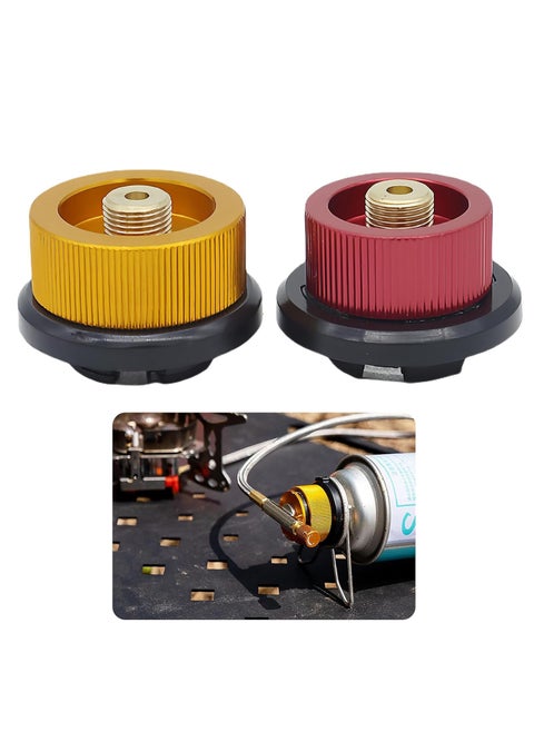 2 Pcs Gas Bottle Adapter Anti Leakage Canister Refill Adapter Gas Tank Nozzle Connector