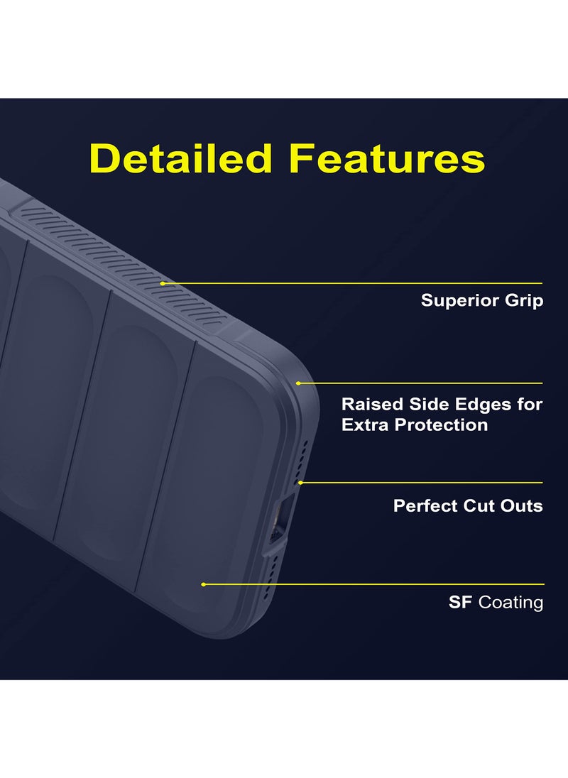 Premium Protection Back Silicone Case Compatible with Samsung Galaxy A26 Magic Shield Shockproof Case with Camera Protection (Blue)