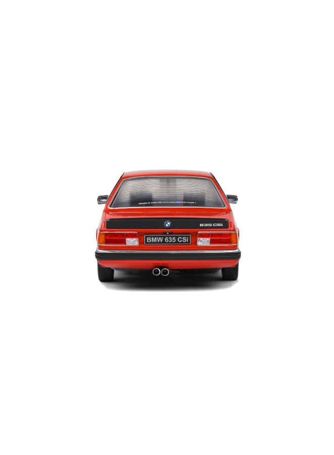 Solido BMW 635 CSi (E24) Henna Red 1984 Diecast Model Car, 1:18 Scale, Opening Front Doors, Steerable Wheels, Official BMW Collector Display Model - Image 3