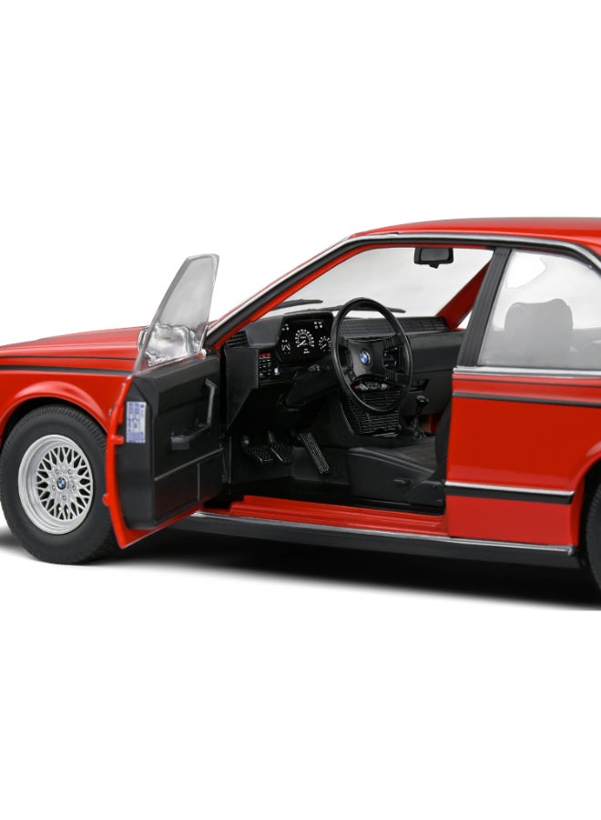 Solido BMW 635 CSi (E24) Henna Red 1984 Diecast Model Car, 1:18 Scale, Opening Front Doors, Steerable Wheels, Official BMW Collector Display Model - Image 4