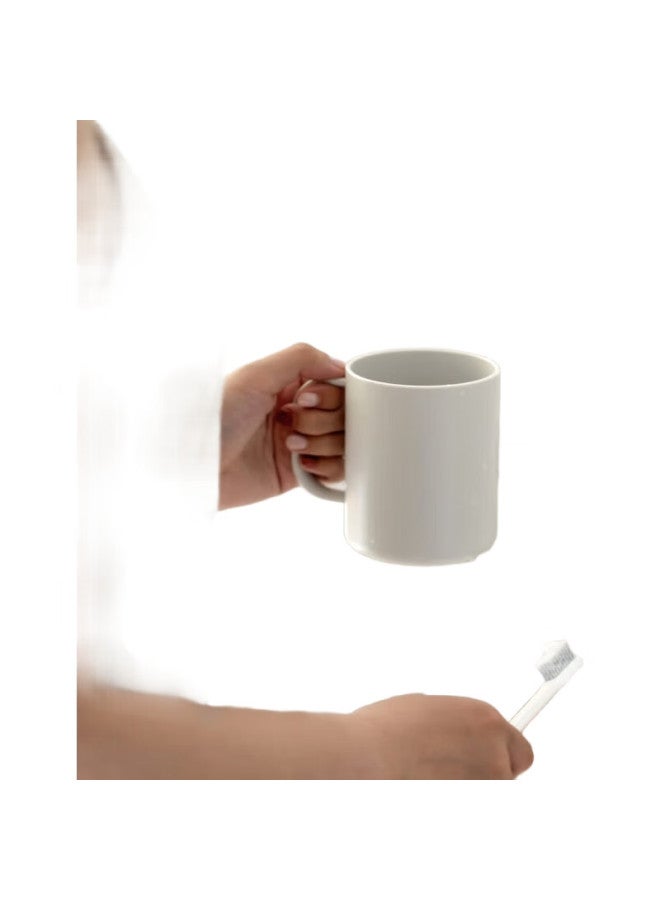 JAJALIN Toothbrush Cup, Mouthwash Cup, Home Use Children'S Toothbrush Holder, Simple Toothbrush Cup Set For Couples, White - Image 1