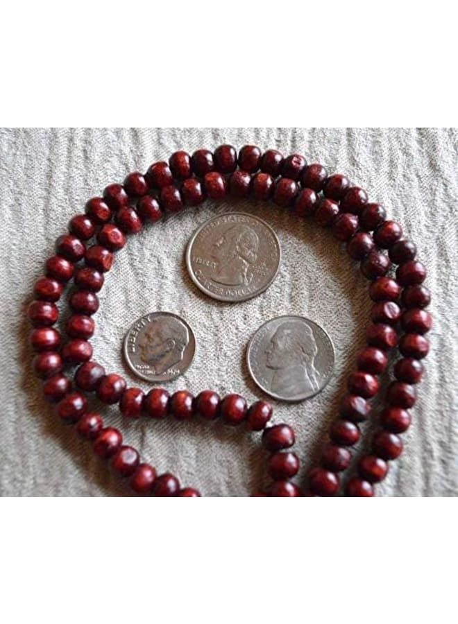 Awaken Your Kundalini Rosewood mala beads necklace 108+1 buddhist prayer beads Red Sandalwood japa mala 8 Styles - Energized - w/ Velvet Pouch (8mm 108+1 Beads mala)  - Image 4