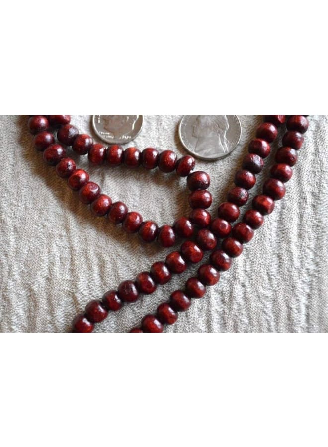 Awaken Your Kundalini Rosewood mala beads necklace 108+1 buddhist prayer beads Red Sandalwood japa mala 8 Styles - Energized - w/ Velvet Pouch (8mm 108+1 Beads mala)  - Image 3