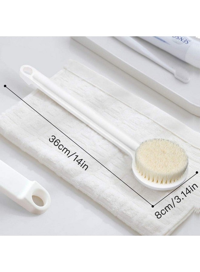 V2H Long Handle Bath Brush, Soft Exfoliating Shower Scrubber, Ergonomic Design for Deep Cleansing and Relaxation(Set of 1) - Image 3