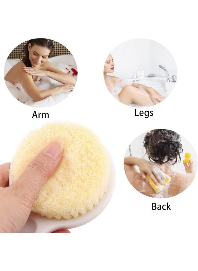 V2H Long Handle Bath Brush, Soft Exfoliating Shower Scrubber, Ergonomic Design for Deep Cleansing and Relaxation(Set of 1) - Image 4
