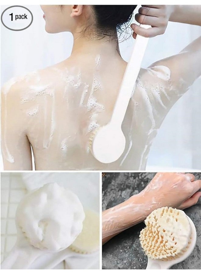 V2H Long Handle Bath Brush, Soft Exfoliating Shower Scrubber, Ergonomic Design for Deep Cleansing and Relaxation(Set of 1) - Image 2