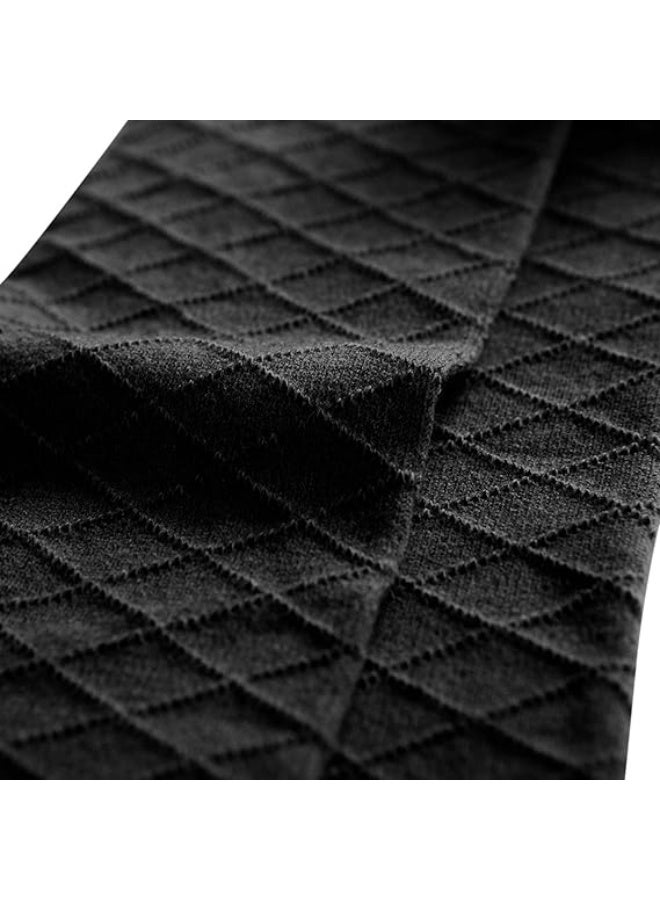 ديوتي 4 أزواج من الجوارب الطويلة حتى الركبة للفتيات مع كشكشة من الدانتيل، جوارب شبكية قطنية على شكل فيونكة للأطفال (من سن 3 إلى 8 سنوات، 100-140 سم) - Image 2