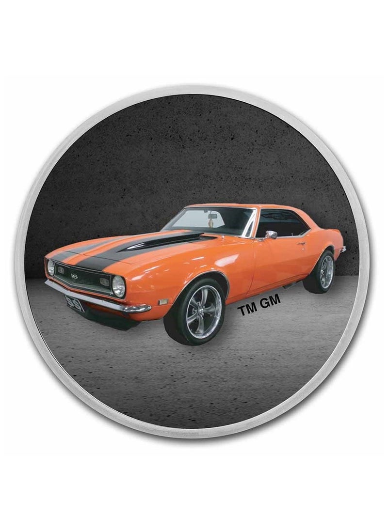 ABConcept Chevrolet Camaro Silver 1 oz Coin  - Image 3