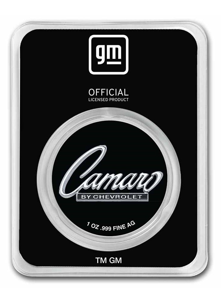 ABConcept Chevrolet Camaro Silver 1 oz Coin  - Image 2