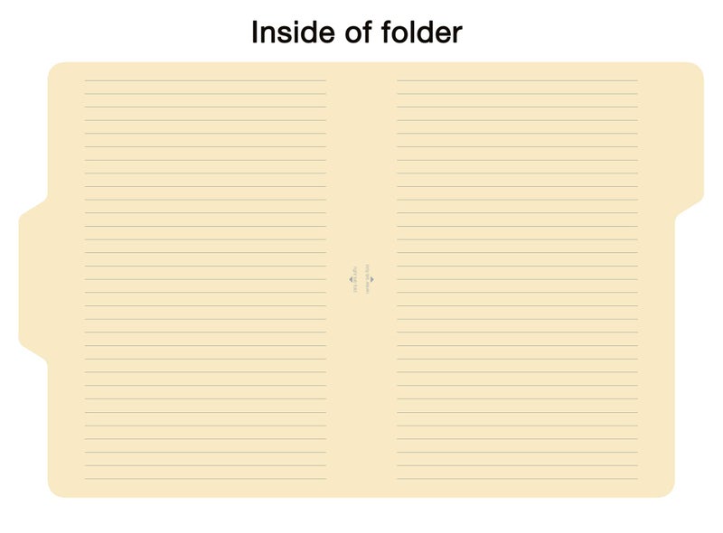 Find It File Folders - Pack of 12 Tabbed, Letter Size, Double-Sided, Ruled Filing Folders for Office, School, Note-Taking and Organization, Back to School Supplies for College Students - Manila - Image 3