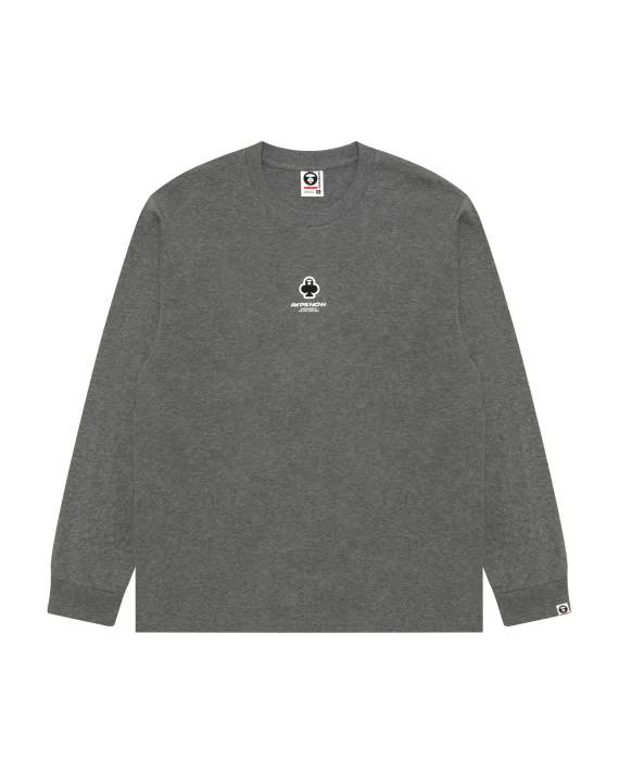AAPE AAPENOW clover moonface long sleeve tee