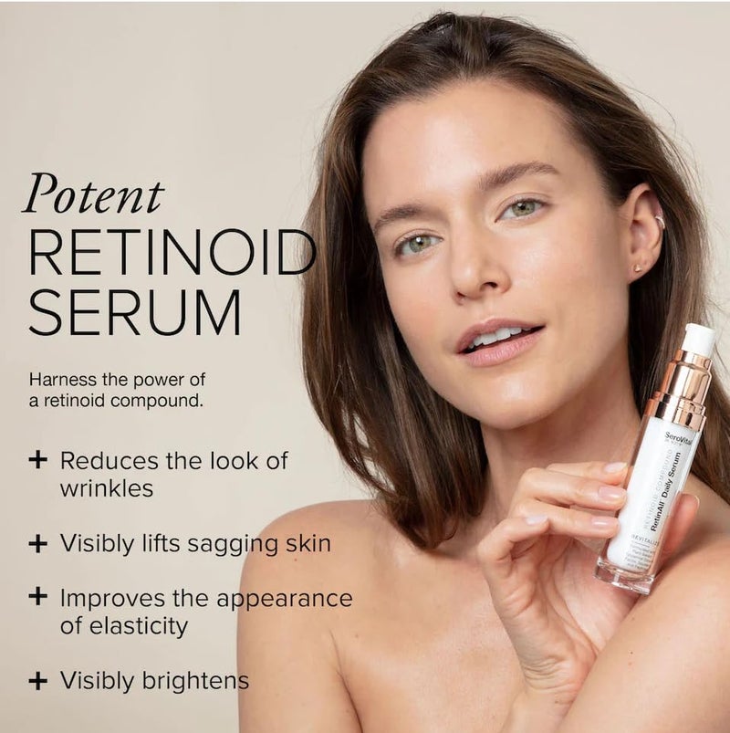 SeroVital Beauty RetinAll Daily Serum â€“ Redefining Retinol â€“ Retinoid Skin Serum â€“ Anti Wrinkle Face Serum for Women, 1 oz - Image 2