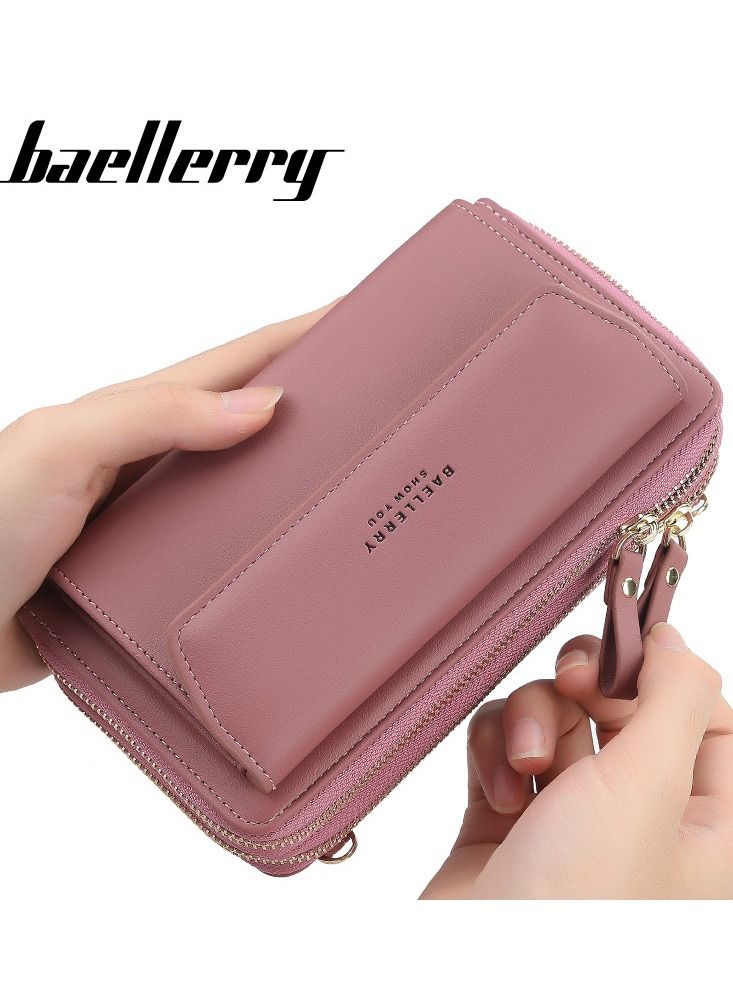 baellerry حقيبة نسائية كبيرة الحجم بسحّاب مزدوج وتصميم قطري متعدد الاستخدامات من Baellery - Image 2