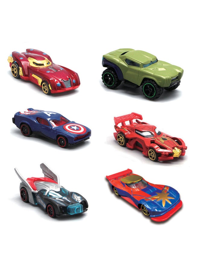 Alloy Car Model Simulation Racing Car Children's Toys 1:64 Car Pocket Car Shaking Sound With Wholesale-Color:Hero Car OPP Bag Single  - Image 1