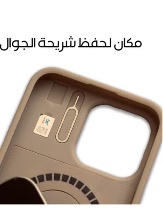 ماس كفر ماس ايفون 16برو  إنڤينيت ماج سيف 6 في 1 تيتانيوم الصحراء - Image 4