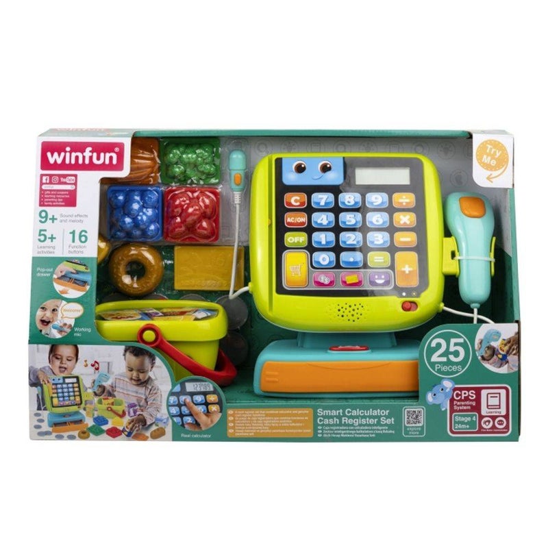 WinFun Smart Calculator Cash Register Playset (25 Pieces)