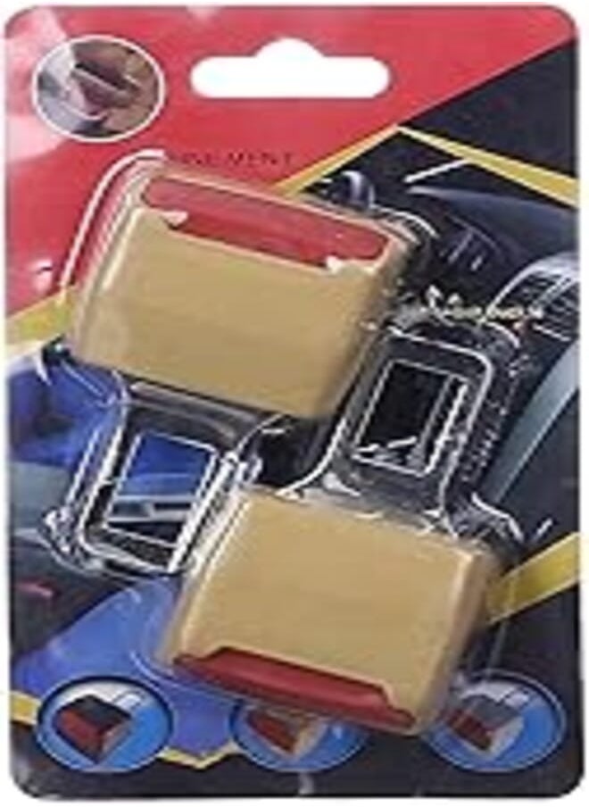 OR - Belt Alarm Stopper, 2 Pieces - Beige and Red - Image 1