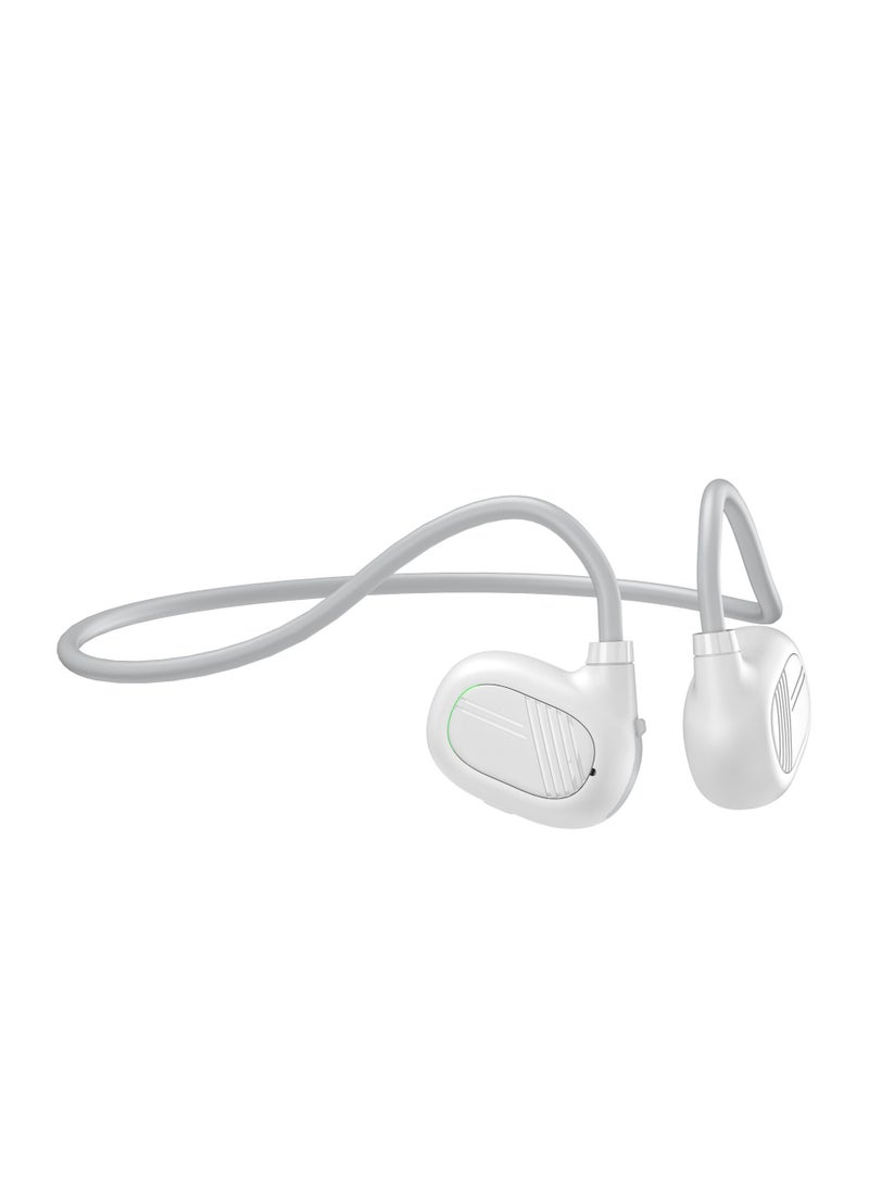 GULFLINK Sports Wireless MP3 Player Neckband Headphone Headset Stereo Waterproof Bluetooth Air Conduction Headphone White  - Image 2