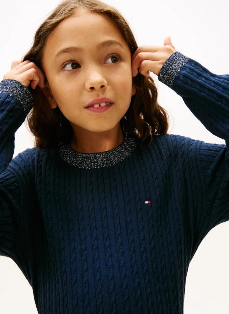 TOMMY HILFIGER Youth Mini Cable Sweater