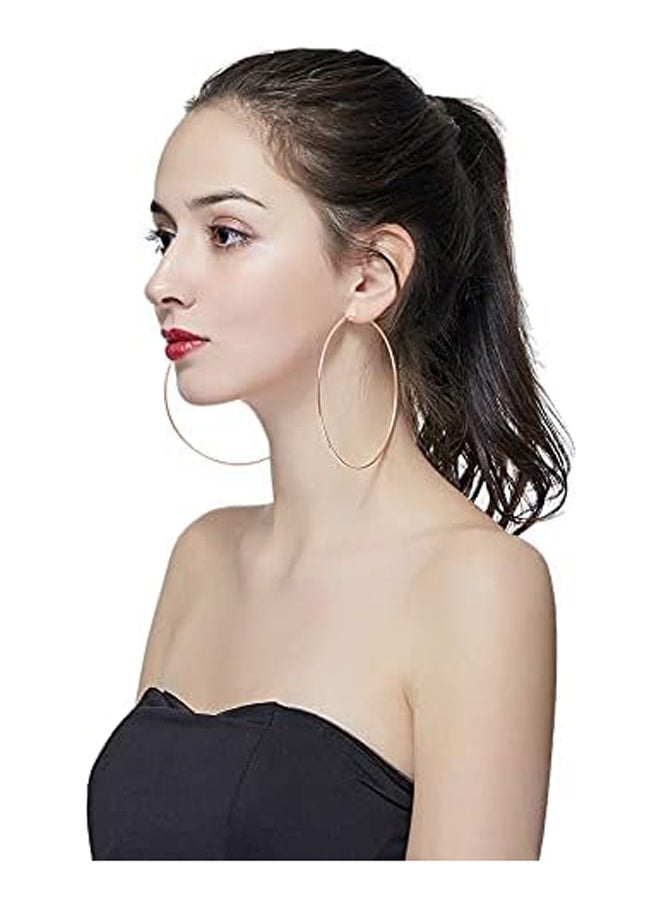 Generic Hypoallergenic Extra Large Thin Basketball Hoop Earrings for Women and Men  - Image 3