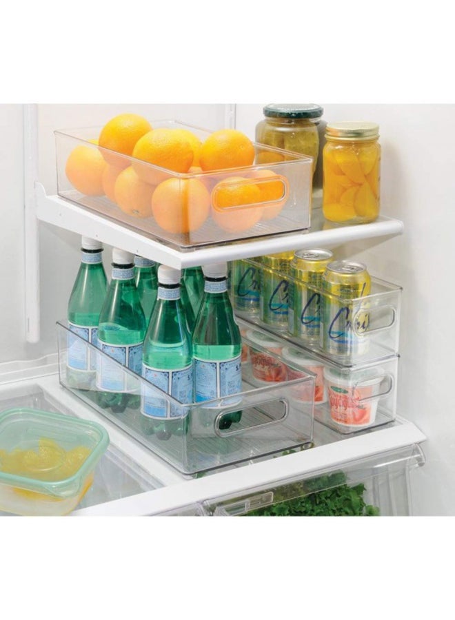 Refrigerator And Freezer Storage Organizer Bins Clear - Image 5