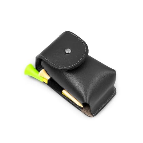 Golfoy Leatherette Golf Balls and Tee Holder Pouch 4.0 (Black) - Image 5