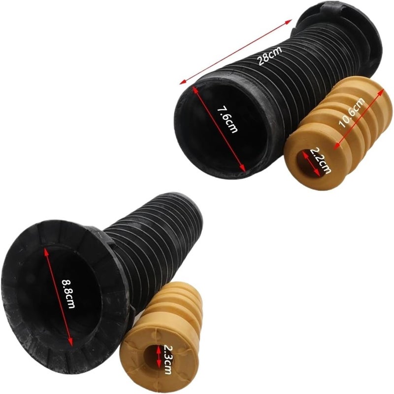 Yurefax Front Dust Cover Air Shock Absorber Boot Set - Image 2