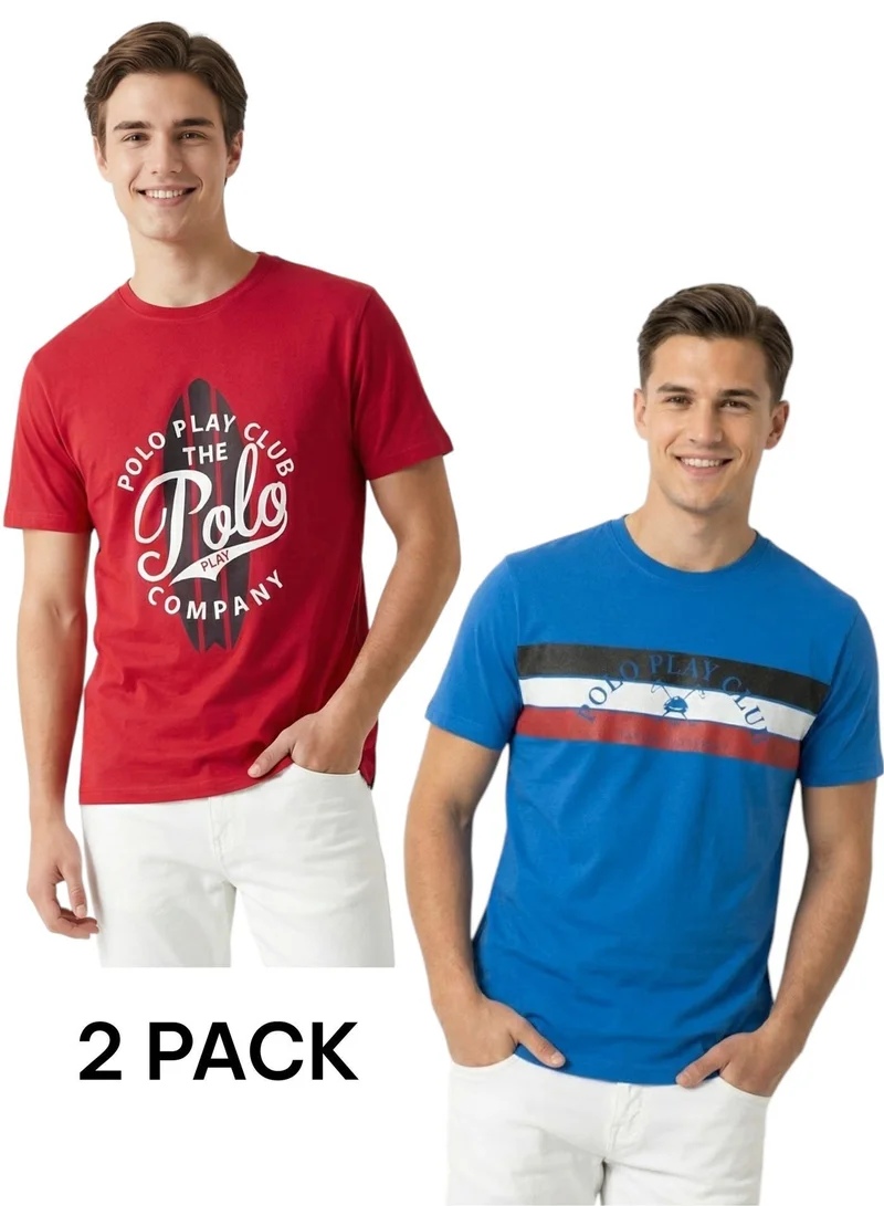 بولو بلاي  Multipack Graphic Print T-Shirt for MEN