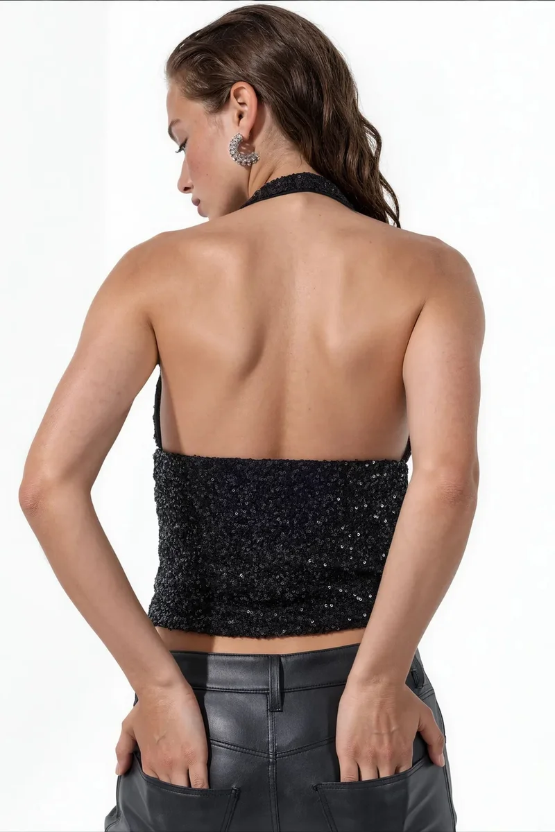Busem BUSEM Women's Halter Crop Blouse
