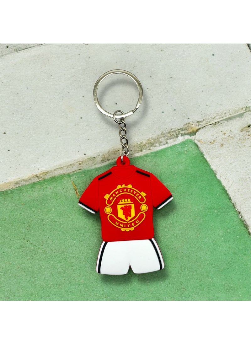 MARIO DRAFTS Jersey Keychain, Premier League Logo, Red and White Kit Design  - Image 5