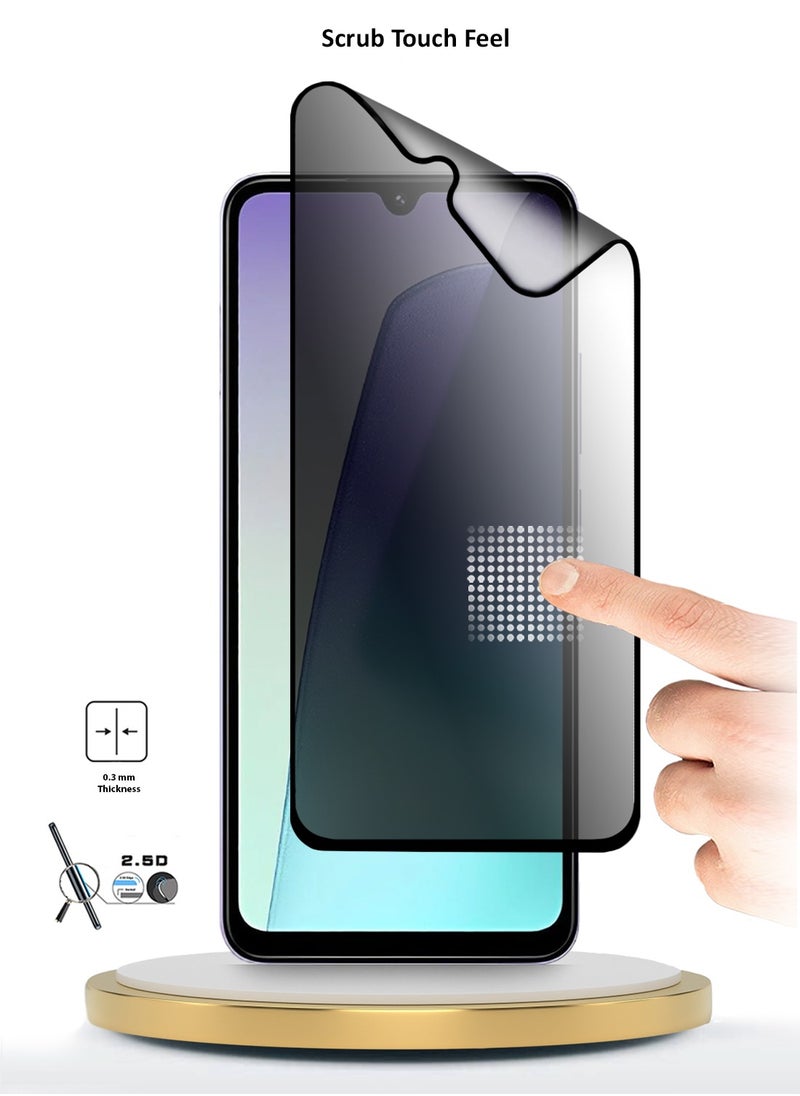 Wtech Xiaomi Redmi 14C 4G / Redmi 14R 5G 2024 Nano Ceramic Privacy Full Glue Full Cover Matte Flexible Screen Protector (MSCNMP) - Clear/Black  - Image 2