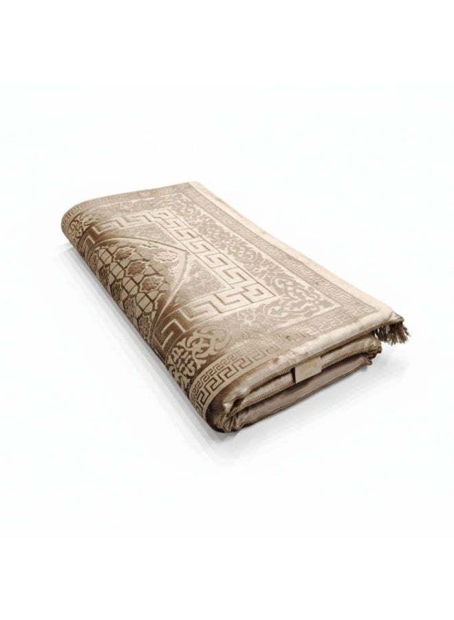 Museum Memory Foam Prayer Mat Safaa. Velvet Comfortable Prayer Rug. Elegant Essential Design Sajadah with Foam. - Image 3