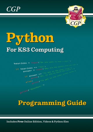 New KS3 Computing: Python Programming Guide with Online Edition, Python Files & Videos - pzsku/ZF49DEEF516C69AA1994BZ/45/_/1732720730/85ace549-ab14-408d-ae65-da814e91ae14