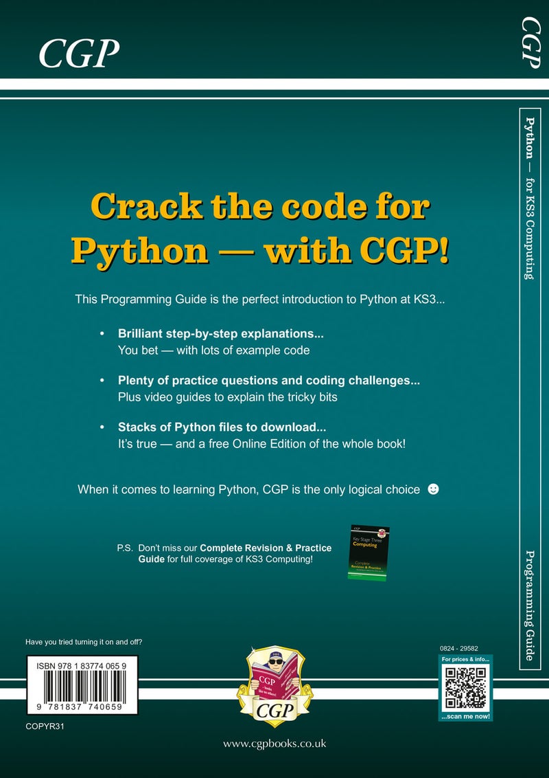 New KS3 Computing: Python Programming Guide with Online Edition, Python Files & Videos