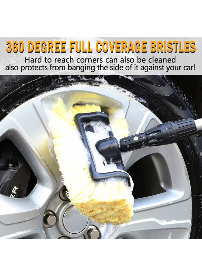 Mofeez Pro Car RV Marine Household Soft Detailing Bristle Scrub Brush 10" - Image 4
