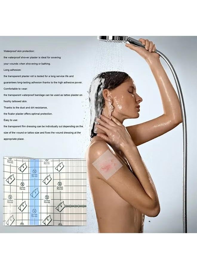 XiuWoo 20 Pcs Transparent Waterproof Patch, Stretch Adhesive Bandages, Tattoo Protective Transparent Film - Image 4