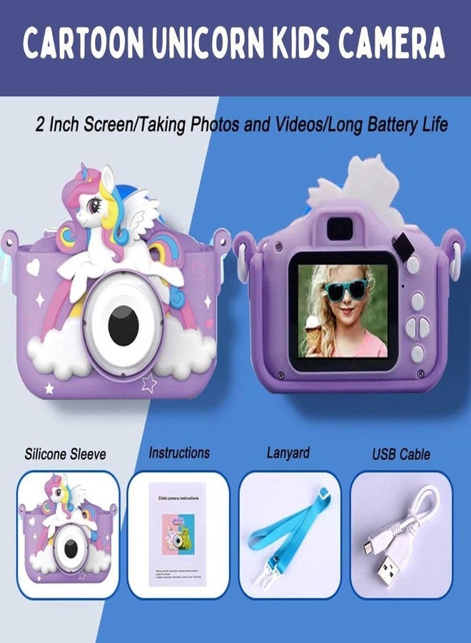 MUKUND Unicorn Camera for Girls,The Unicorn Toy,HD Digital Video Camera for 3-12 Years Old Childs Boys Girls,Christmas Birthday Gifts. - Image 2