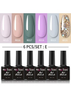 MissTiara Gel Nail Polish, Nail glue,6-Piece UV and LED Gel Nail Polish Set Multicolour Long Lasting Nail Gel Polish DIY nail art at home  - Image 2