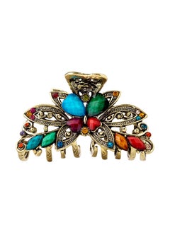 MINACHI Bohemian Retro Style Butterfly Hair Claws Hair Clip Alloy Resin Multicolor Hair Accessories for Women