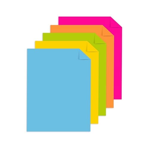 Astrobrights Mega Collection, Colored Cardstock,"Brilliant" 5-Color Assortment, 320 Sheets, 65 lb/176 gsm, 8.5" x 11" - MORE SHEETS! (91687), Assorted - Image 4