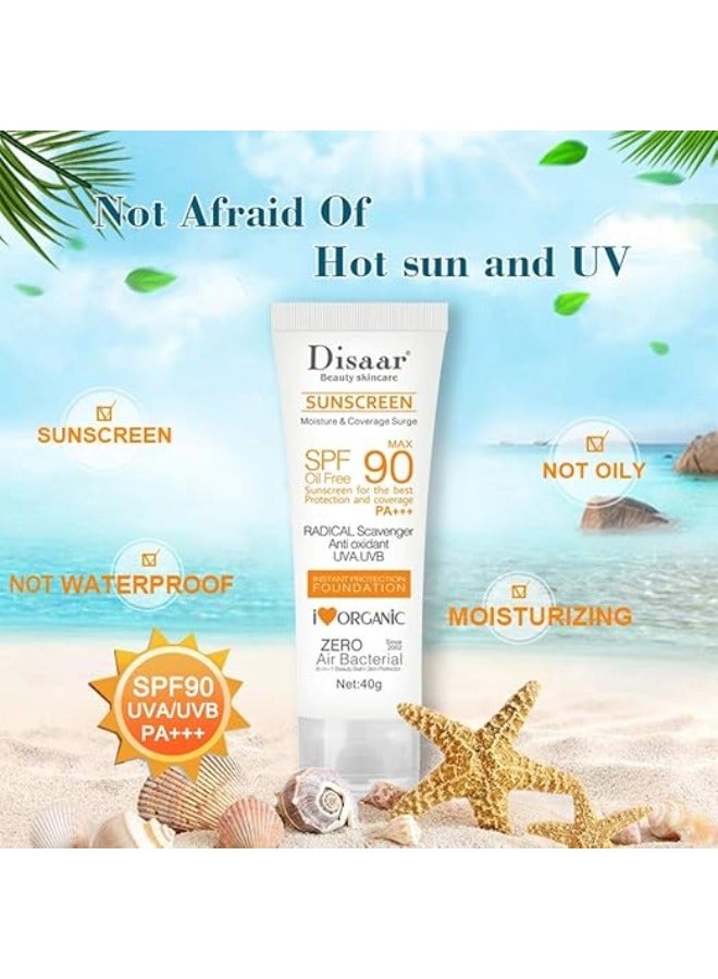 Disaar Sunscreen Instant Protection Foundation SPF 90, 40g - Image 2