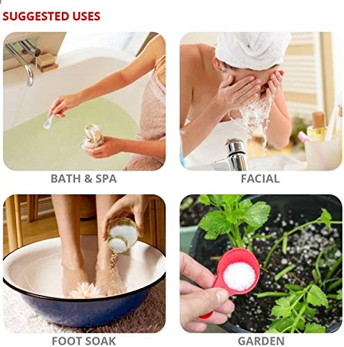 MASHKI Epsom Bath Salt Best for Acne Facial Wounds Sore Muscle Body Pain Hair and Much More 500grams 500 g - Image 3