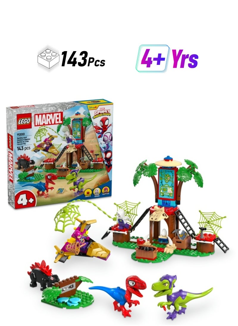 LEGO Spidey Spidey And Gobby'S Raptor Battle At Tree House Hq 11200 (143) Pieces  - Image 1
