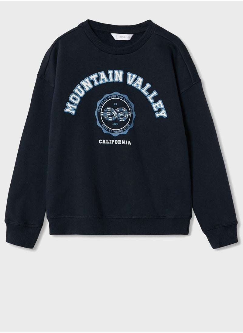 MANGO - Kids Mountain Valley Sweatshirt - Image 1