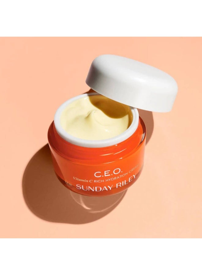 Sunday Riley C.E.O. Vitamin C Brightening Rich Hydration Moisturizer-15g - Image 3