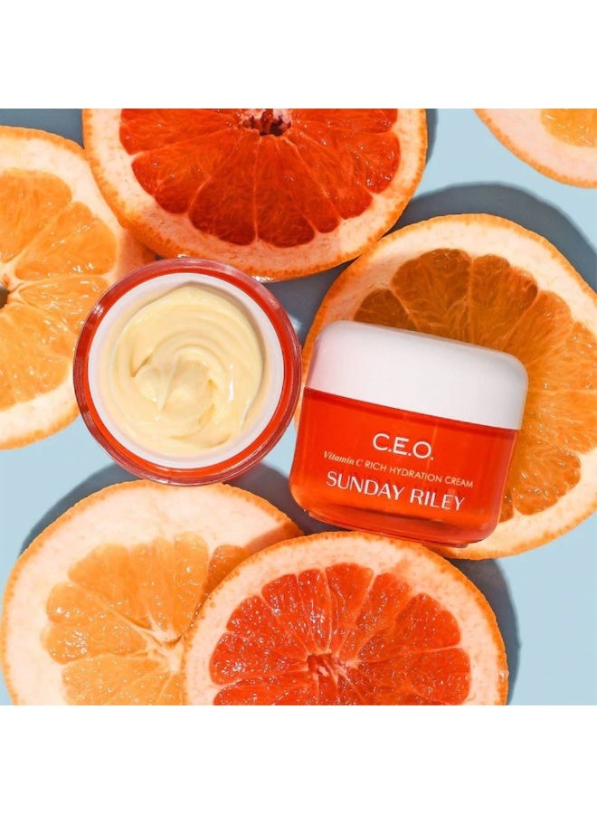 Sunday Riley C.E.O. Vitamin C Brightening Rich Hydration Moisturizer-15g - Image 4